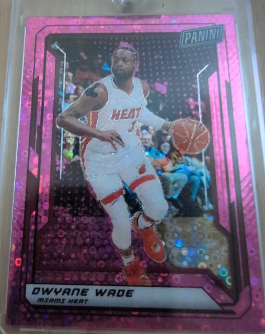 2019 Panini The National #Dwyane Wade Purple Cracked Ice Prizm — front