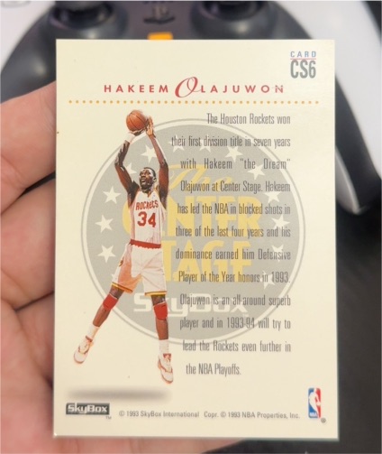 1993 SkyBox Premium #CS6 Hakeem Olajuwon — front