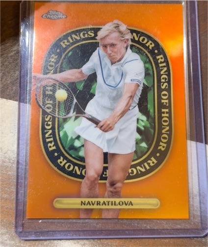 2021 Topps Chrome Tennis #ROH-20 Martina Navratilova Rings of Honor — front