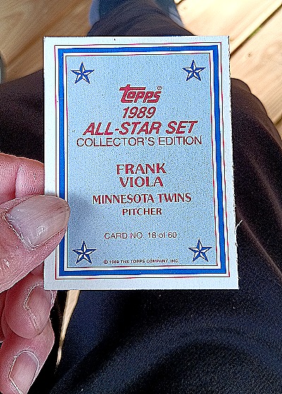 1989 Topps All-Star Set Collector's Edition #18 Frank Viola — back