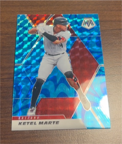 2021 Panini Mosaic Ketel Marte Blue Mosaic Prizm — front