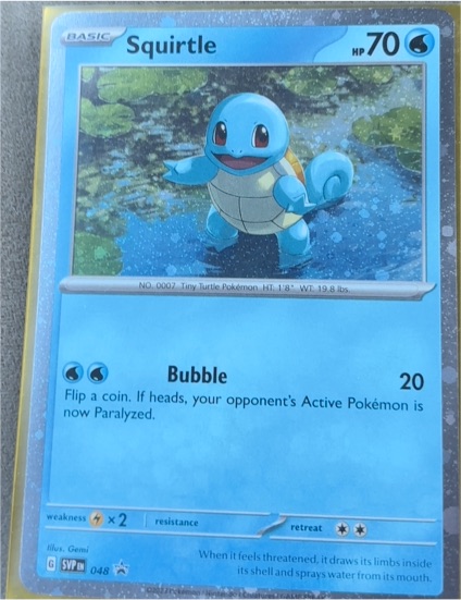 2023 Pokémon SV Black Star Promo #048 Squirtle — front