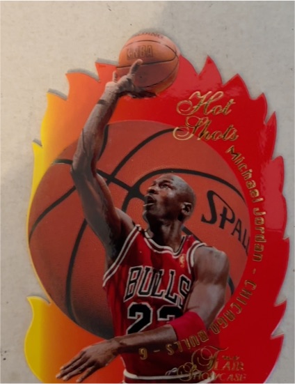 1995 Fleer Hot Shots #6 Michael Jordan — front