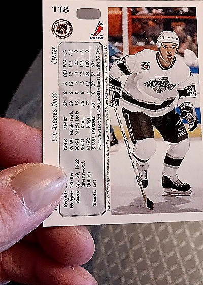 1992-93 Upper Deck #118 John McIntyre — back