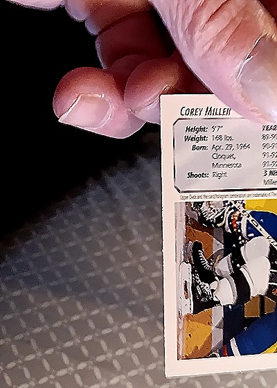 1990 Upper Deck #329 Corey Millen — back