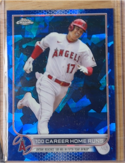 2022 Topps Chrome Update Sapphire #US92 Shohei Ohtani — front