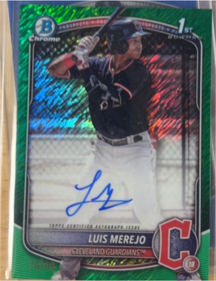 2025 Bowman Chrome #CPA-LM Luis Merejo — front