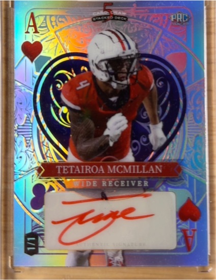 2024 Wild Card 5 Card Draw #Ace Tetairoa McMillan — front