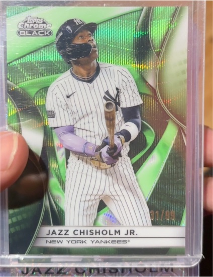 2025 Topps Chrome Black #144 Jazz Chisholm Jr. — front