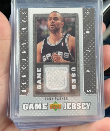 2007-08 Upper Deck Game Jersey #GJ-TP Tony Parker — front