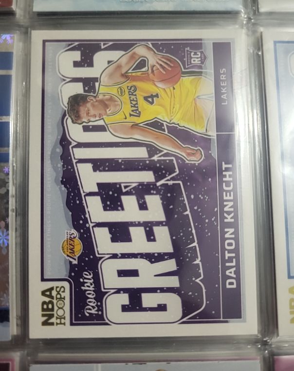 2024-25 Panini NBA Hoops Rookie Greetings #19 Dalton Knecht — front