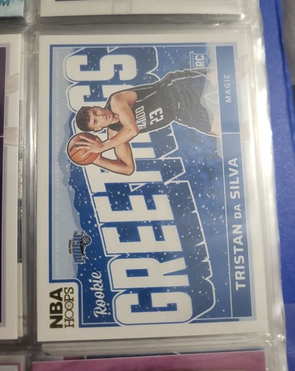 2024-25 Panini NBA Hoops #18 Tristan da Silva Rookie Greetings — front