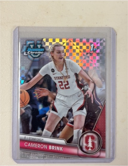 2023 Bowman University Chrome #75 Cameron Brink — front