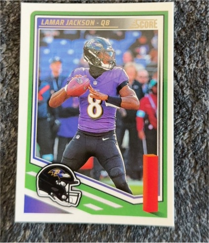 2025 Panini Score Football #75 Lamar Jackson — front