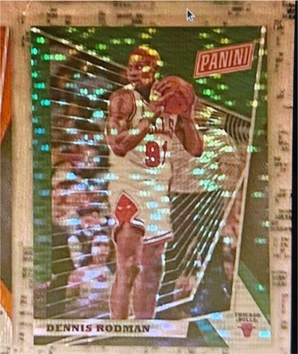 1993 Panini #1 Dennis Rodman — front