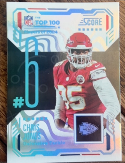 2025 Panini Score #6 Chris Jones — front