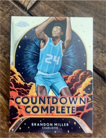 2024-25 Topps Chrome #CC-5 Brandon Miller Countdown Complete — front