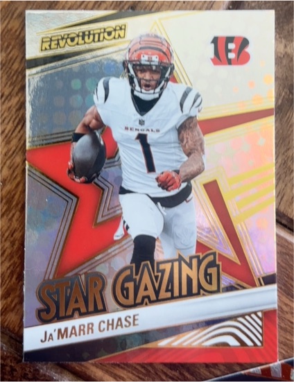 2025 Panini Revolution #13 Ja'Marr Chase Star Gazing Cincinnati Bengals — front