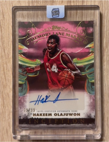 2024 Topps Inception Memory Lane Marks #19 Hakeem Olajuwon — front