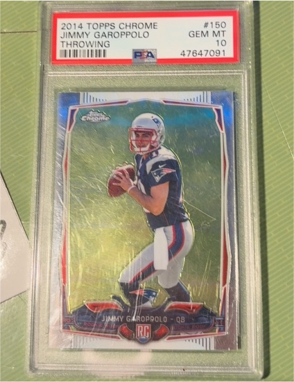 2014 Topps Chrome #150 Jimmy Garoppolo Rookie Card — front