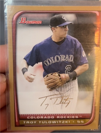 2008 Bowman #138 Troy Tulowitzki — front
