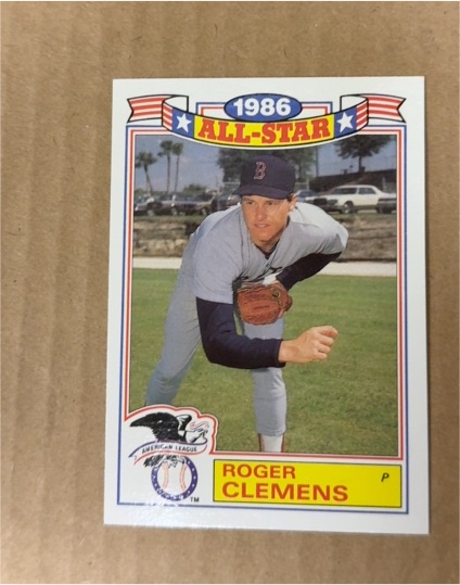 1987 Topps #21 Roger Clemens 1986 All-Star — front