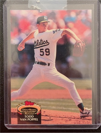 1992 Topps Stadium Club #129 Todd Van Poppel — front