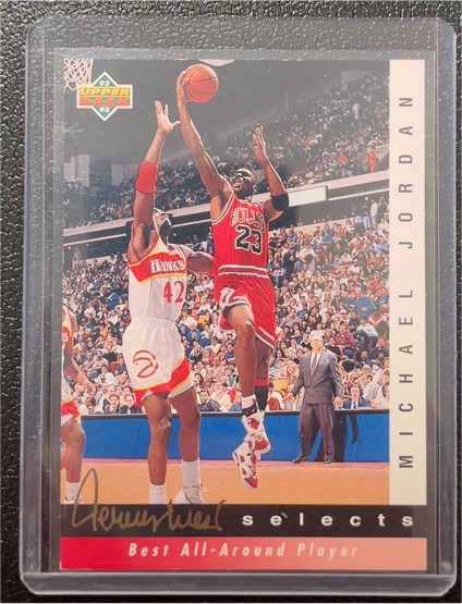 1992-93 Upper Deck Jerry West Selects #JW8 Michael Jordan — front