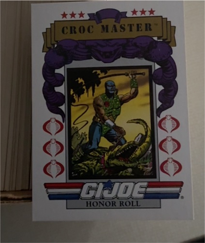 1991 Impel G.I. Joe Series 1 #196 Croc Master Honor Roll — front