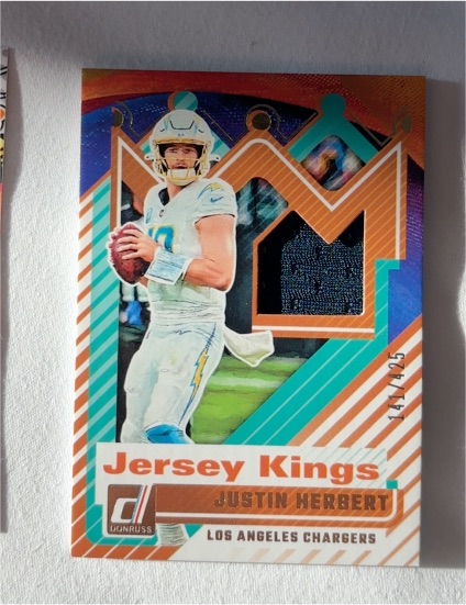 2025 Donruss Jersey Kings #JK-JHT Justin Herbert — front