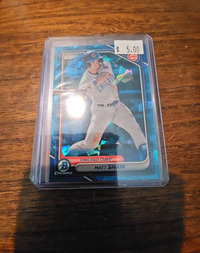 2024 Bowman Chrome #BCP-55 Matt Shaw — front