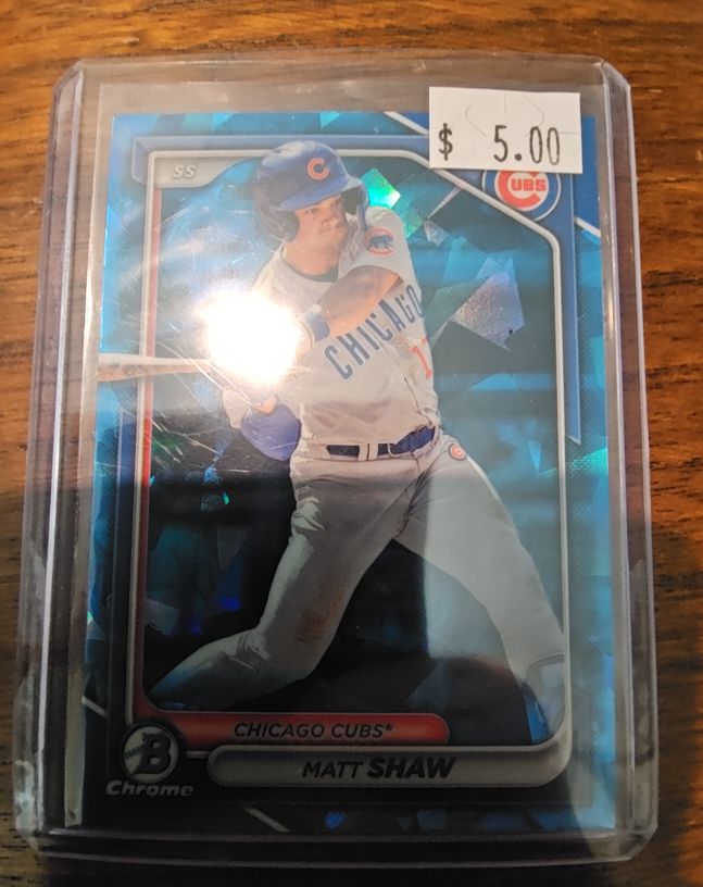 2024 Bowman Chrome #BCP-30 Matt Shaw — front