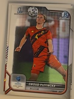 2022 Bowman Chrome Road to UEFA U21 Euros #127 Ewoud Pletinckx — front