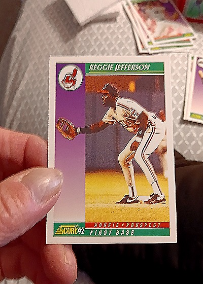 1992 Score #409 Reggie Jefferson — front