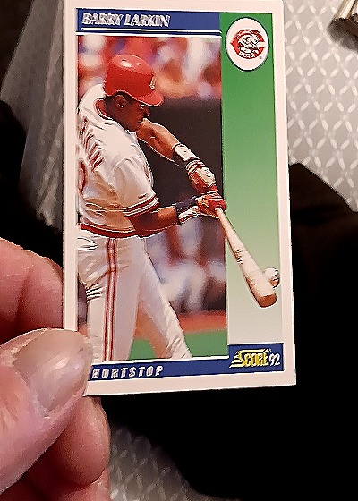1992 Score #100 Barry Larkin — front
