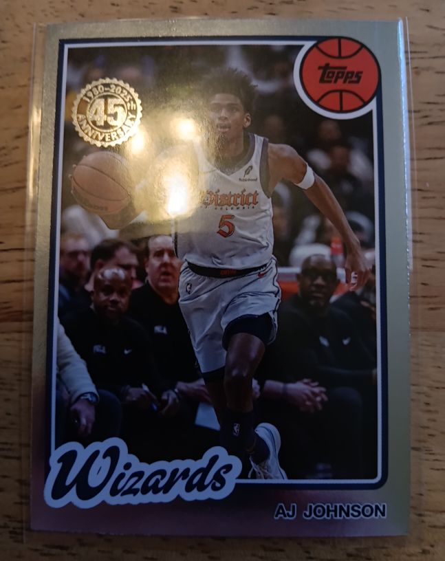 2025-26 Topps 45th Anniversary #80BK-18 AJ Johnson — front