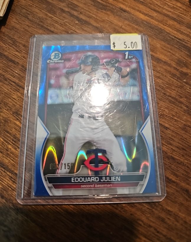 2023 Bowman Chrome #BCP-107 Edouard Julien — front
