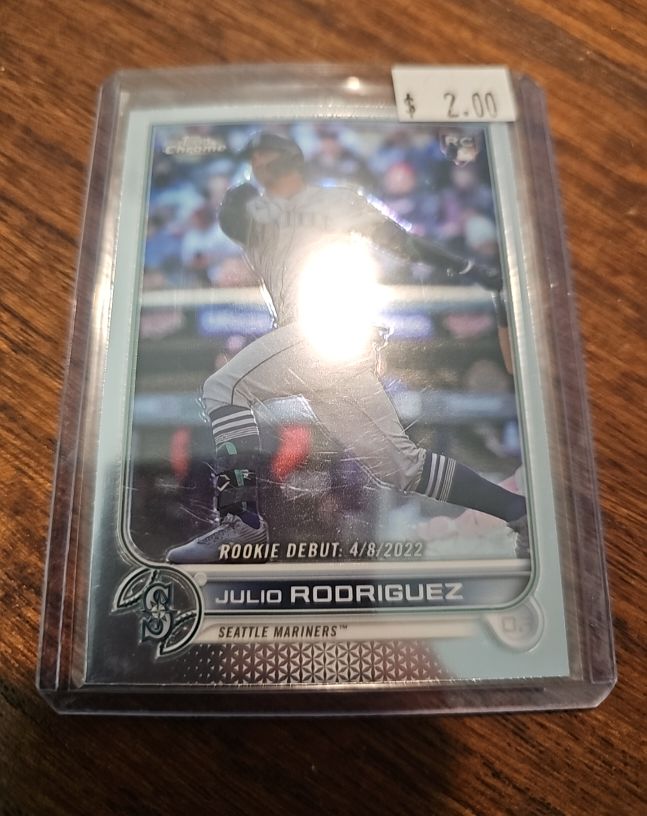 2022 Topps Chrome Update #USC165 Julio Rodriguez Rookie Debut — front