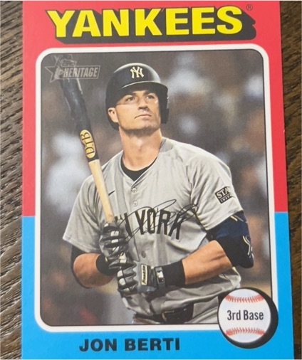 2024 Topps Heritage #655 Jon Berti — front