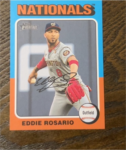 2024 Topps Heritage High Number #518 Eddie Rosario — front