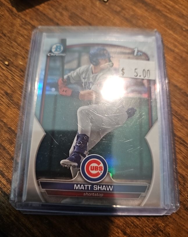 2023 Bowman Chrome Draft #BDC-33 Matt Shaw — front