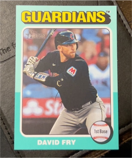 2024 Topps Heritage High Number #654 David Fry — front
