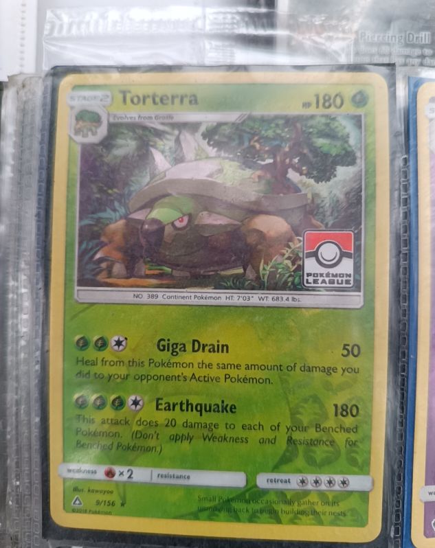 2018 Pokémon SM Ultra Prism #9 Torterra — front