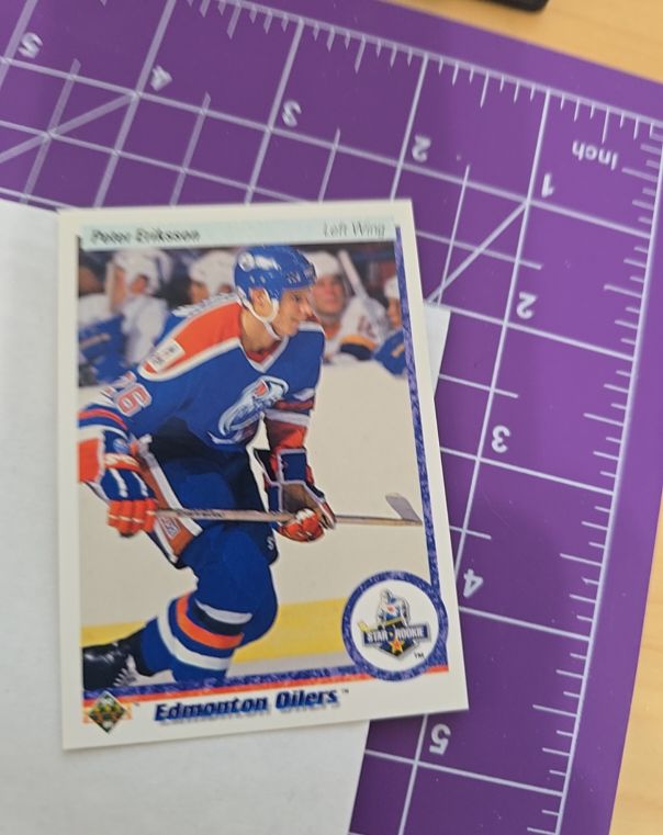 1990-91 Upper Deck #145 Peter Eriksson Edmonton Oilers — front
