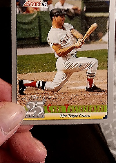 1992 Score B15-1 Carl Yastrzemski — front