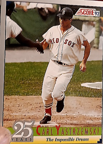 1992 Score #B15 Carl Yastrzemski — front