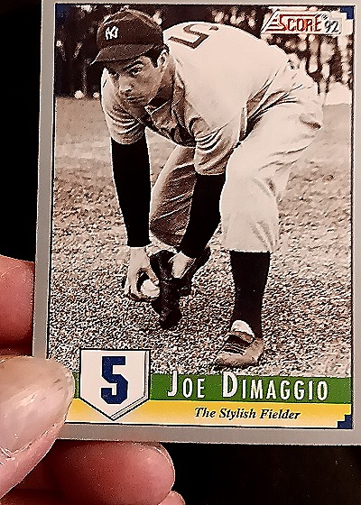 1992 Score #B13 Joe DiMaggio — front