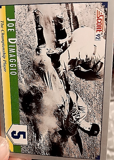 1992 Score #B14 Joe DiMaggio — front