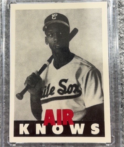 1990 Nike Air Knows #NNO Michael Jordan Chicago White Sox — front
