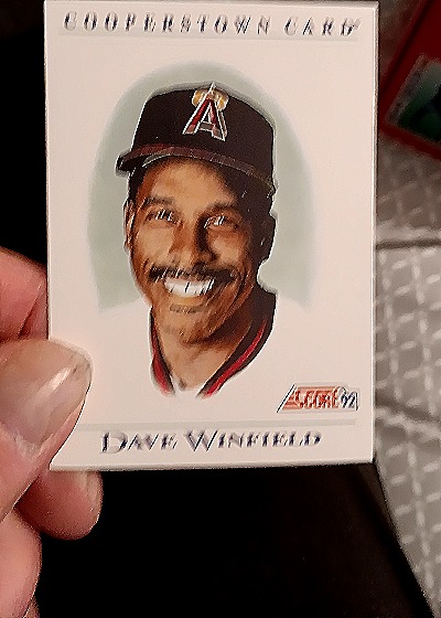 1992 Score Cooperstown Card #B10 Dave Winfield — front